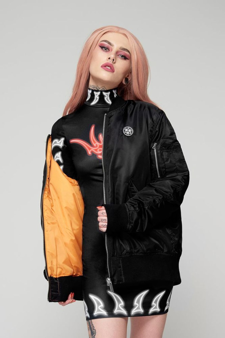 Unisex LONG CLOTHING | By Any Means Ma1 Jacket