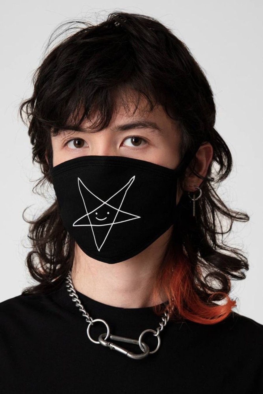 Unisex LONG CLOTHING | Satan Loves You Face Mask - Unisex