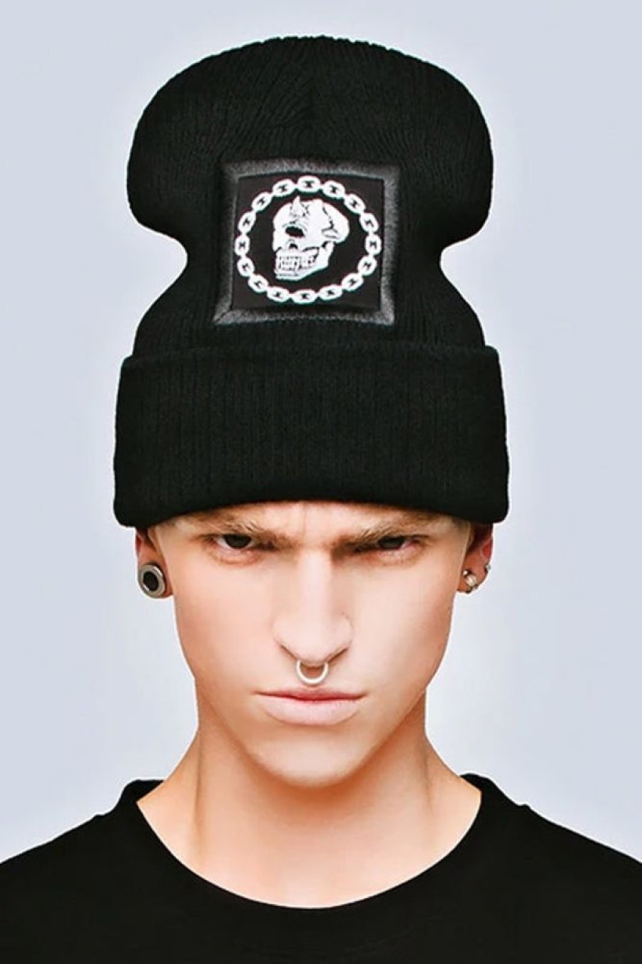 Unisex LONG X MISHKA | Mishka Chain Beanie - Large Patch