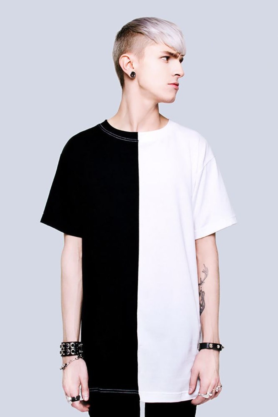 Unisex LONG CLOTHING | Long 2 Tone T-Shirt