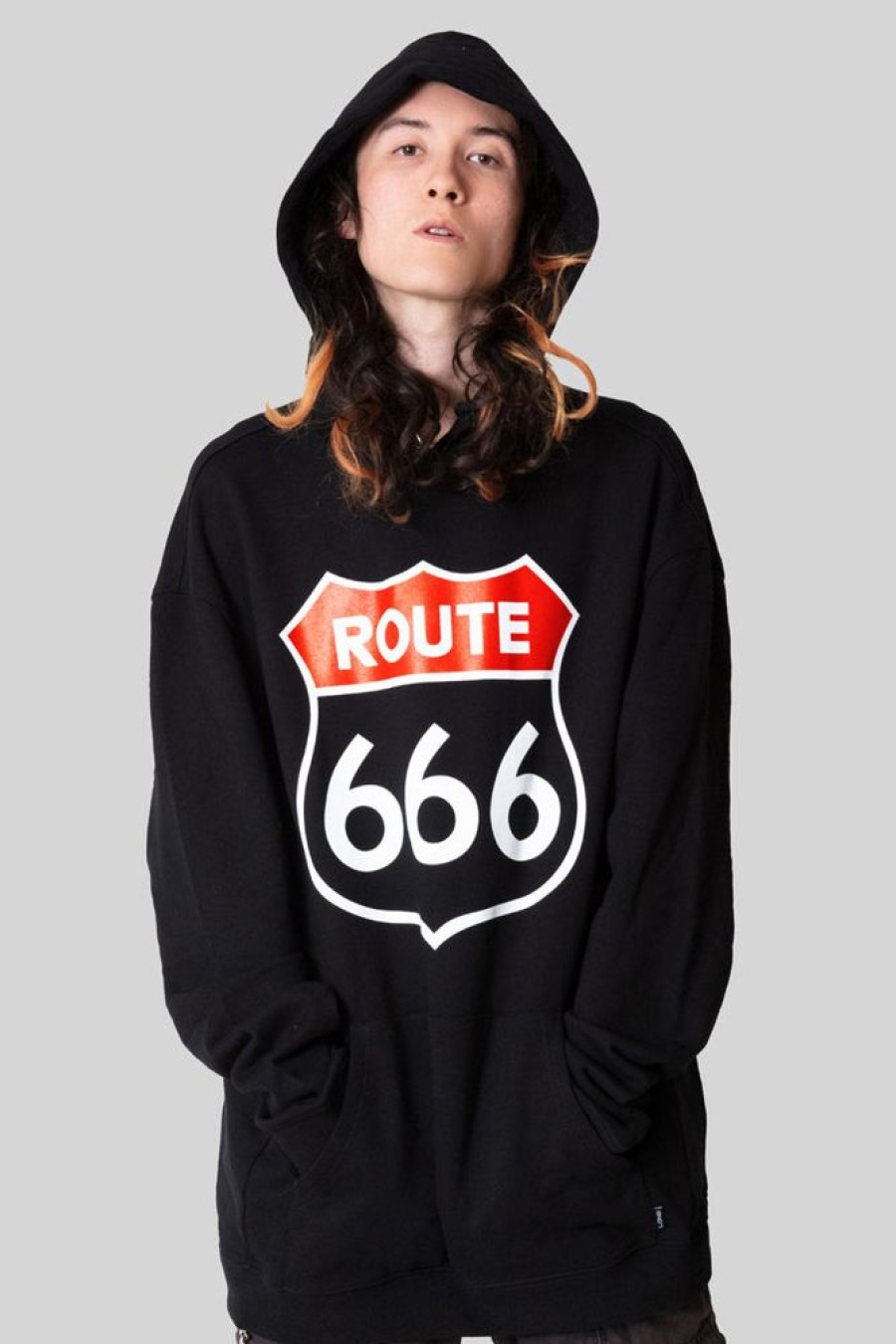 Unisex LONG CLOTHING | Route 666 - Oversize Hooded Sweat