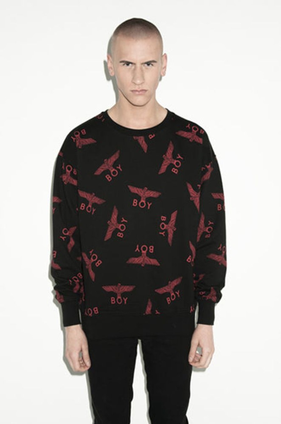 Unisex BOY LONDON | Boy Repeat Sweat (Red)