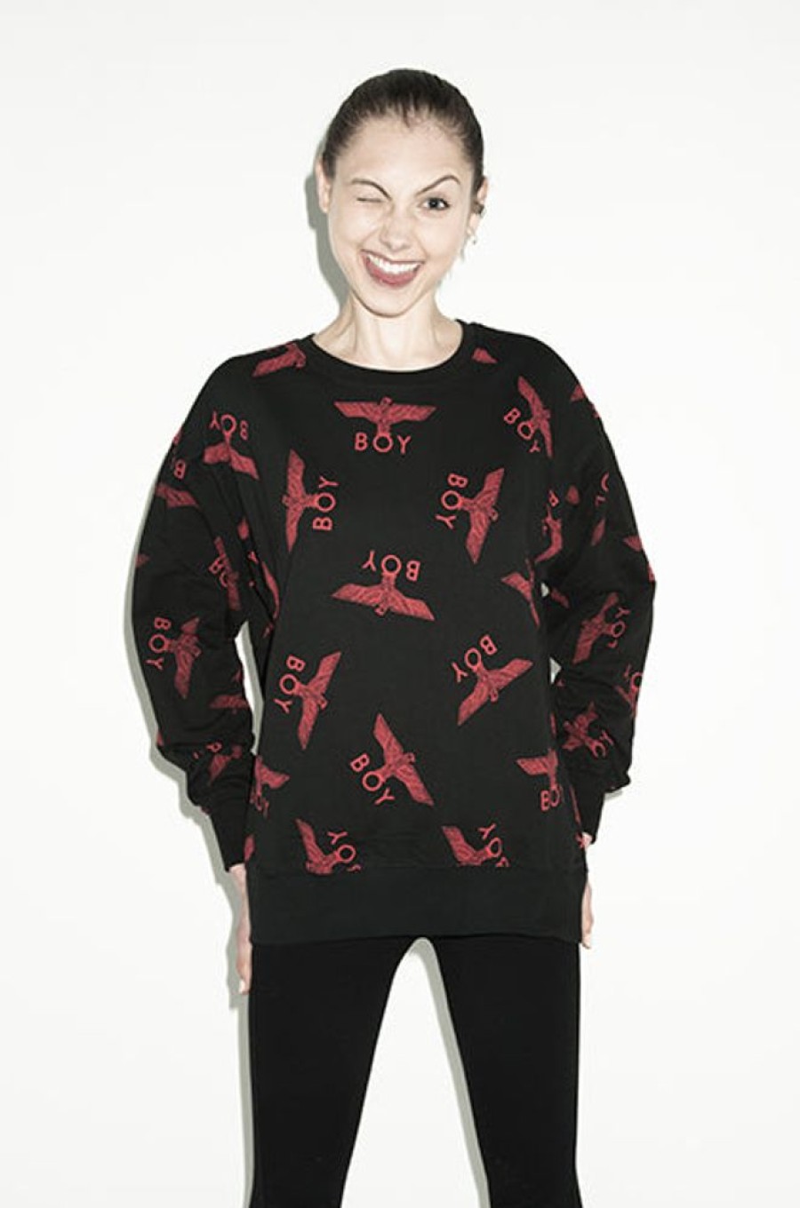 Unisex BOY LONDON | Boy Repeat Sweat (Red)