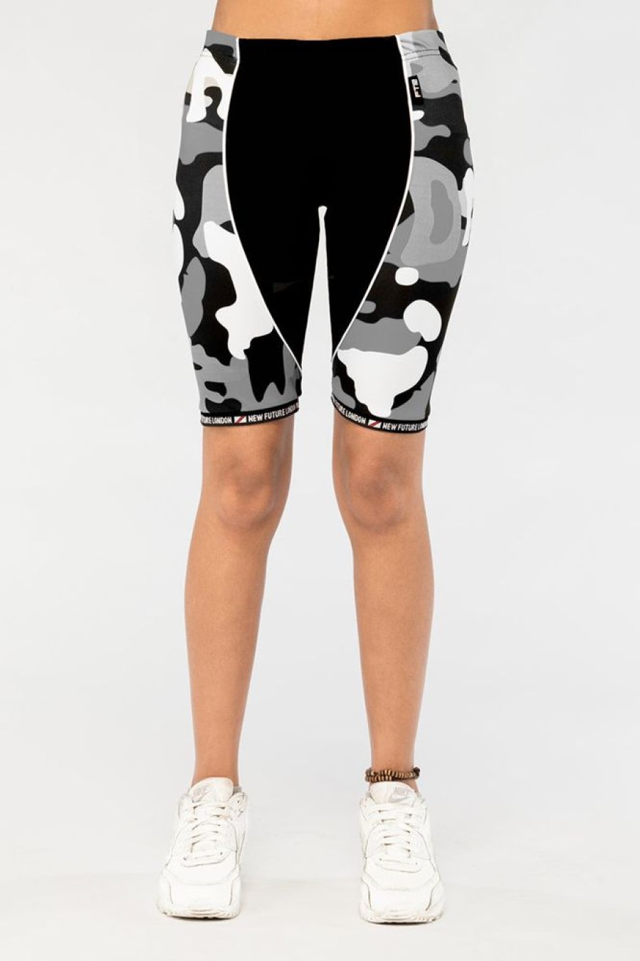 Women NEW FUTURE LONDON | Cycling Shorts (Camo Grey)