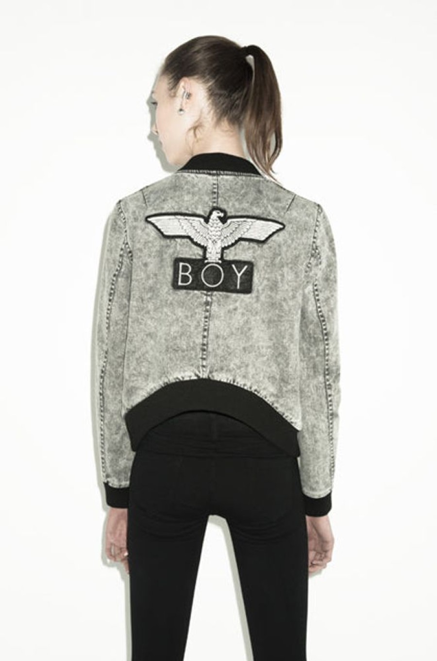 Unisex BOY LONDON | Boy Denim Jacket (Grey Acid)