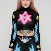 Unisex LONG X NYMPHA | Sexagram Long Sleeve Crop Top