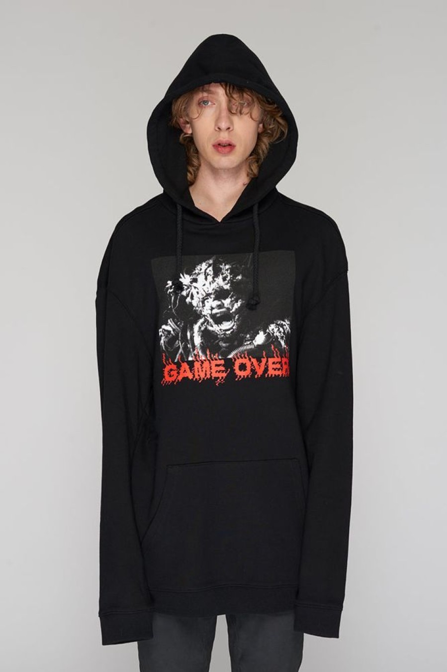 Unisex LONG CLOTHING | Game Over Hooded Sweat