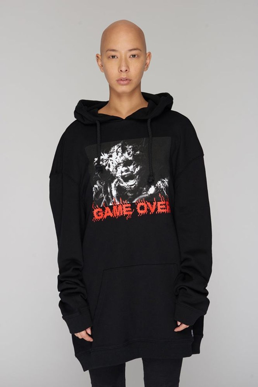 Unisex LONG CLOTHING | Game Over Hooded Sweat