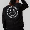 Unisex LONG CLOTHING | Rave Smiley Ma1 Patch Jacket