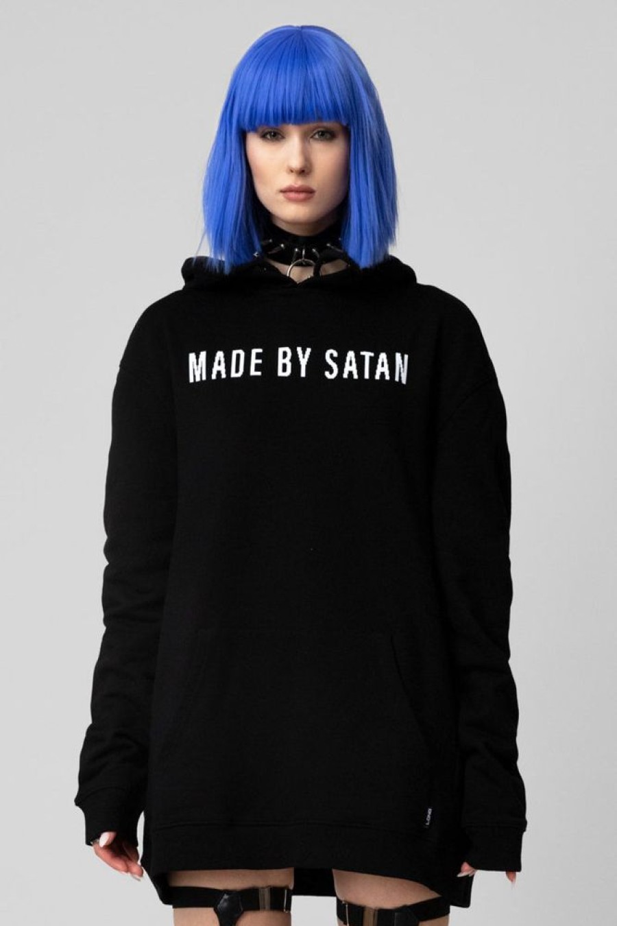 Unisex LONG CLOTHING | Made By Satan - Oversize Hooded Sweat