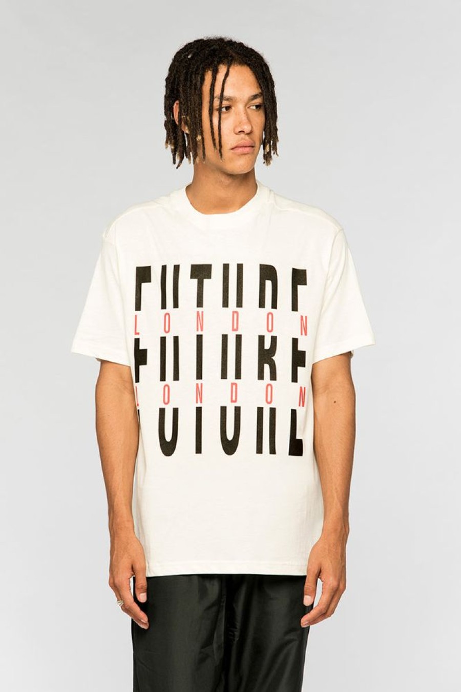 Unisex NEW FUTURE LONDON | Fracture Logo T Shirt (White)