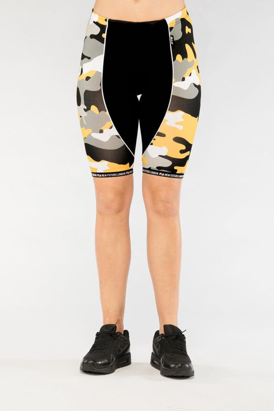 Unisex NEW FUTURE LONDON | Cycling Shorts (Camo Yellow)