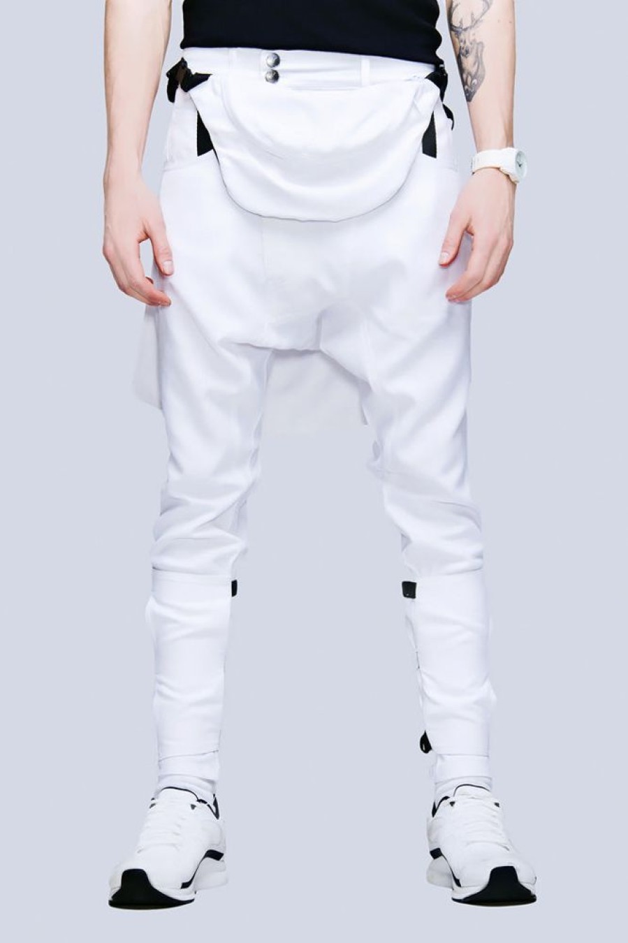 Women LONG CLOTHING | Clip Pants (White)