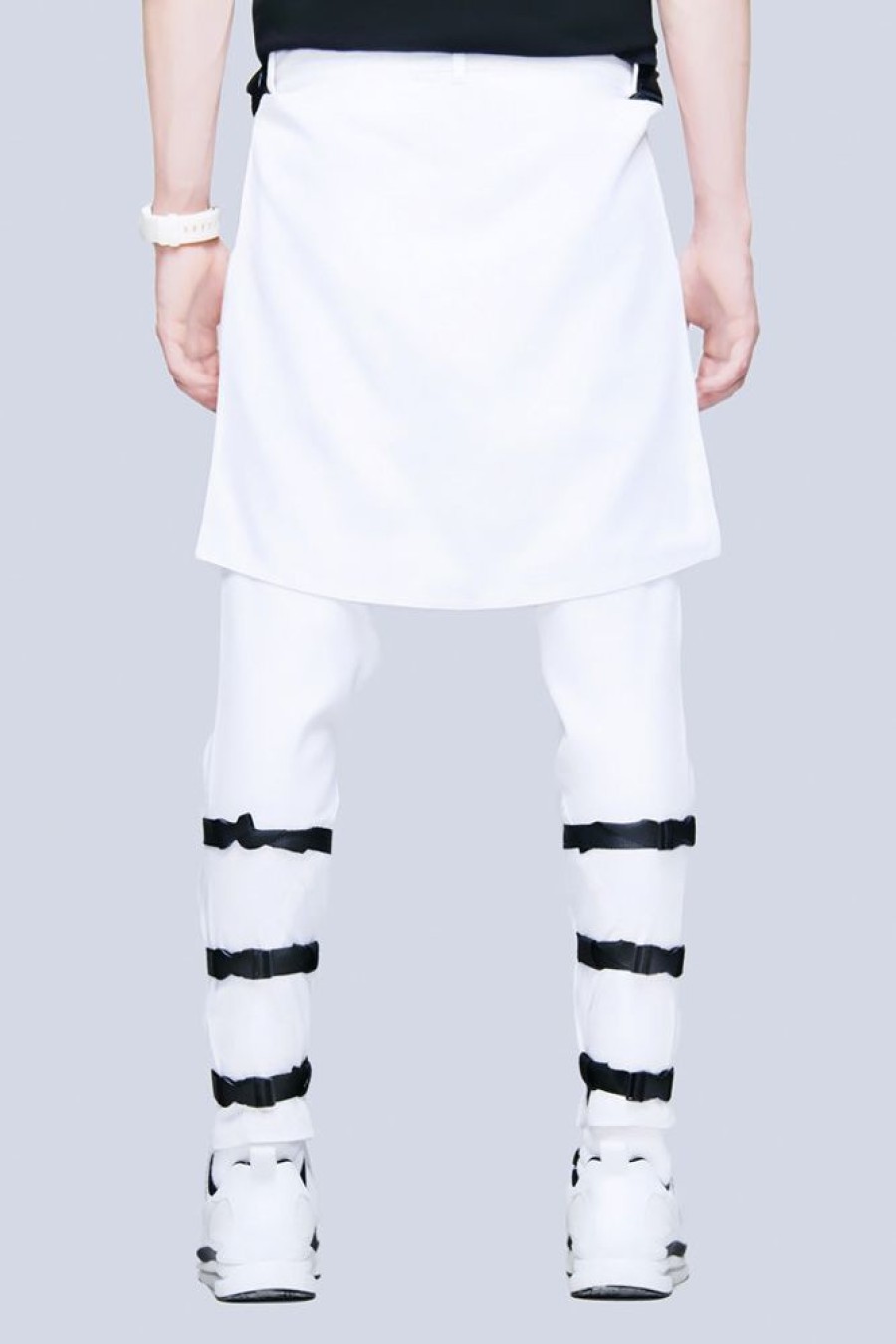 Women LONG CLOTHING | Clip Pants (White)