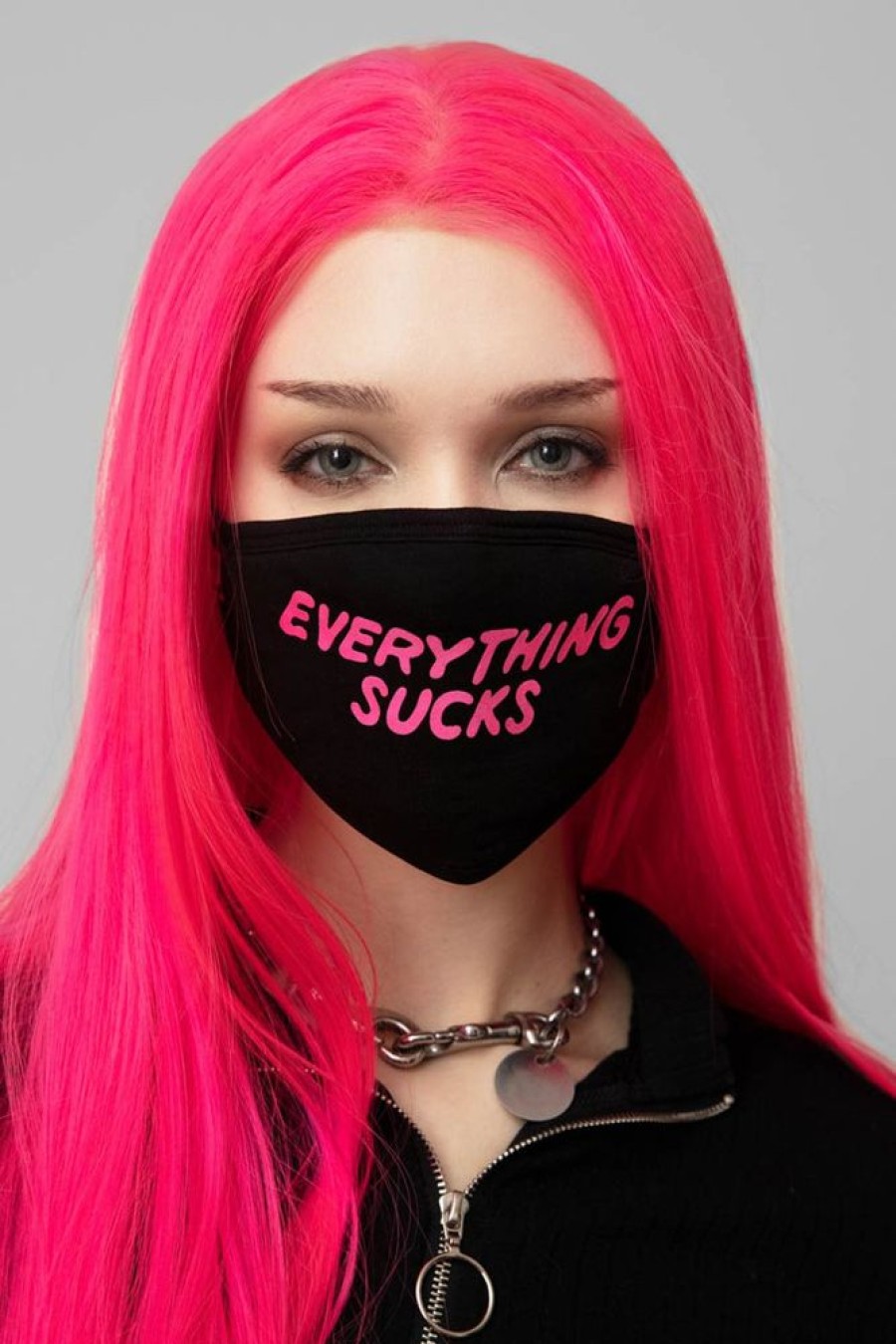 Unisex LONG CLOTHING | Everything Sucks Face Mask - Unisex