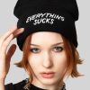 Unisex LONG CLOTHING | Everything Sucks Beanie (B)