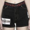 Women BOY LONDON | Boy Denim Shorts (Black)