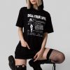 Unisex LONG CLOTHING | Sell Your Soul - Hooded Tshirt (B)