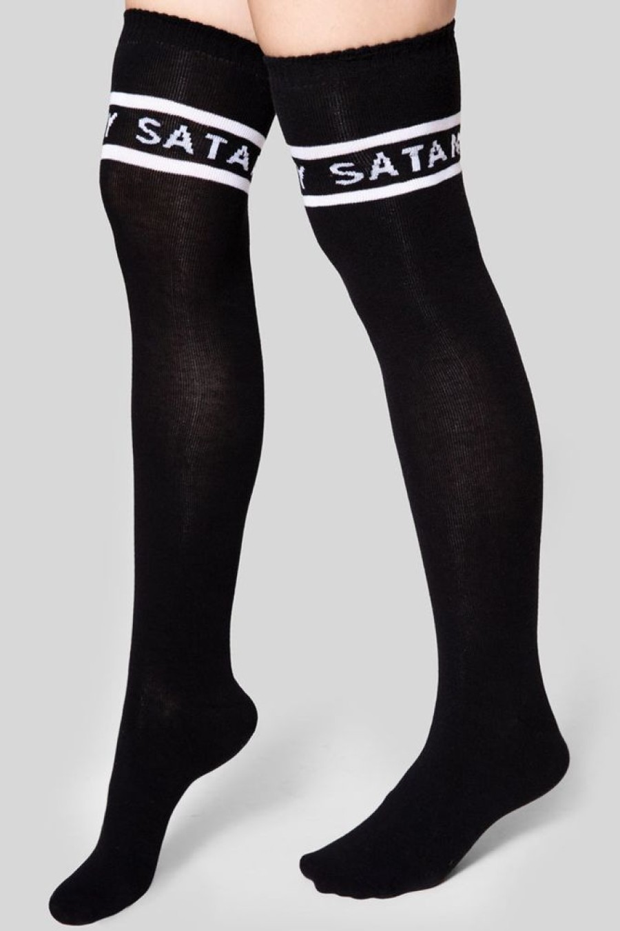 Unisex LONG CLOTHING | Made By Satan Thigh High Socks