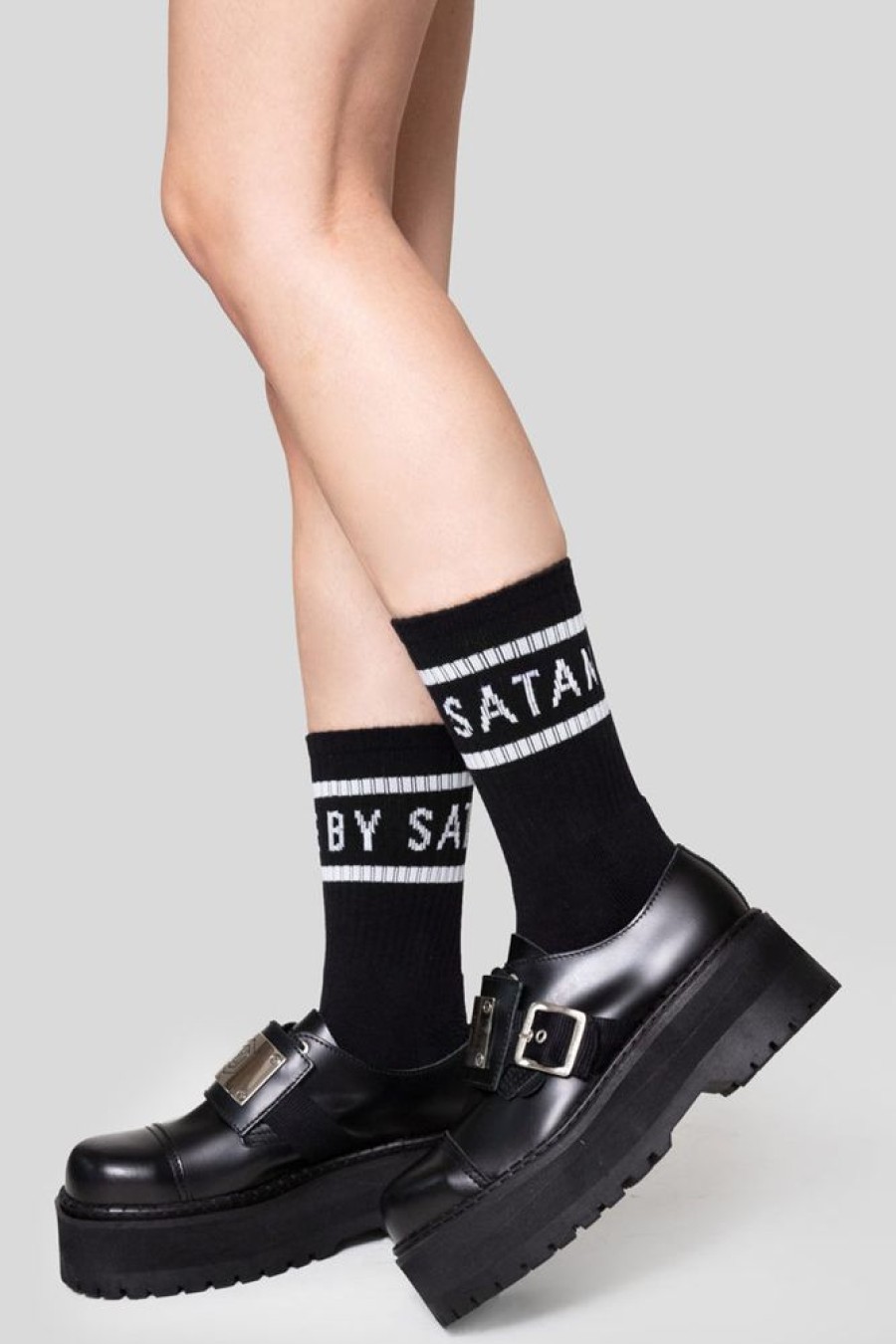 Unisex LONG CLOTHING | Made By Satan Crew Socks (Unisex)