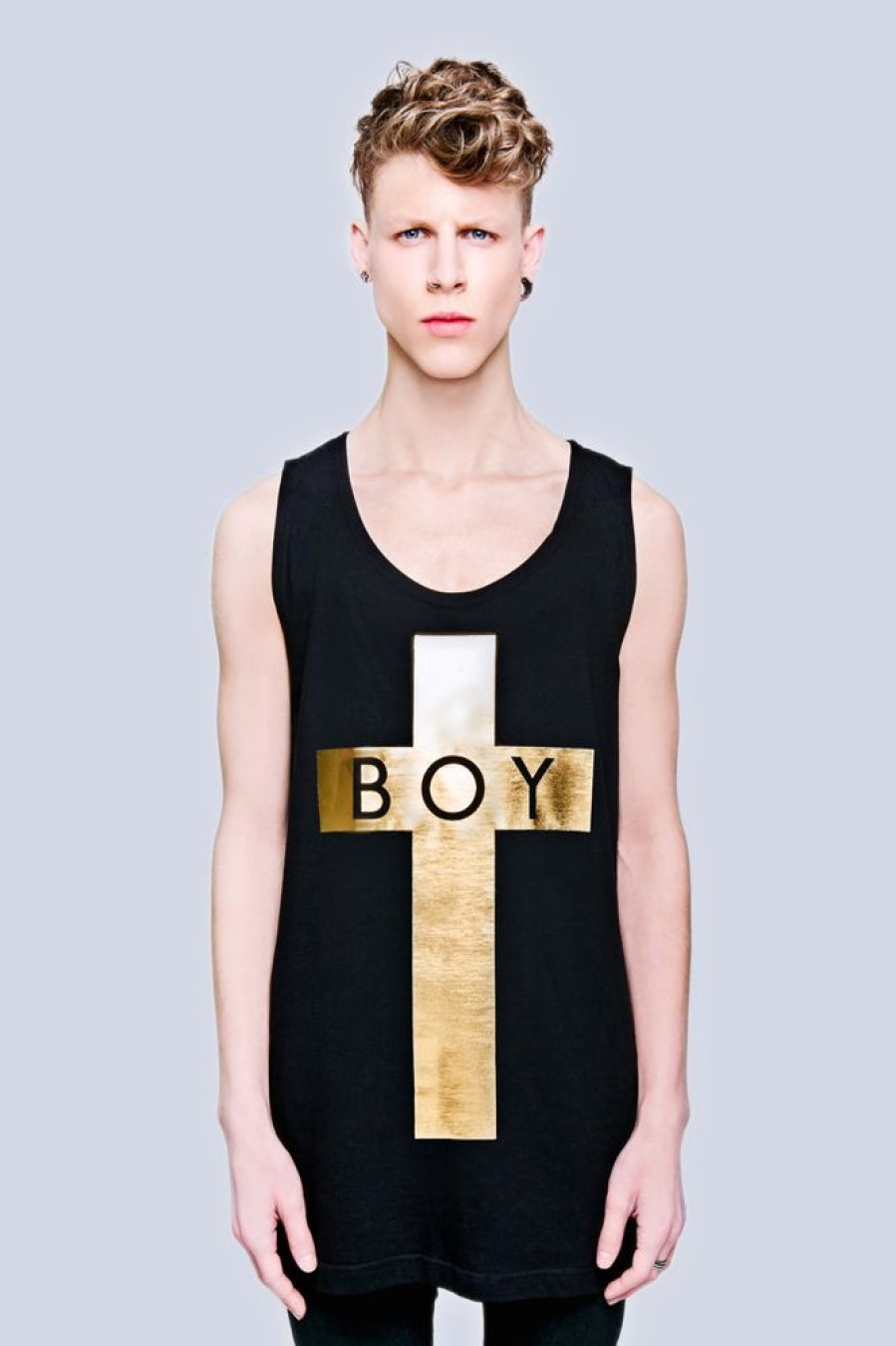 Unisex BOY LONDON | Boy Cross Vest (Gold)