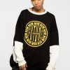 Unisex NEW FUTURE LONDON | Stamp Logo Sweatshirt (Black/Yellow)