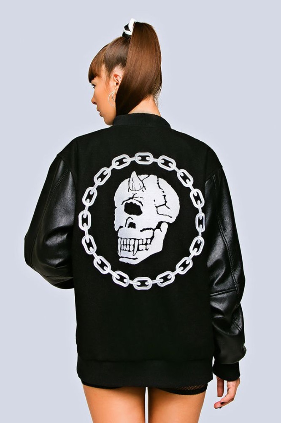 Unisex LONG X MISHKA | Mishka Chain Varsity Jacket