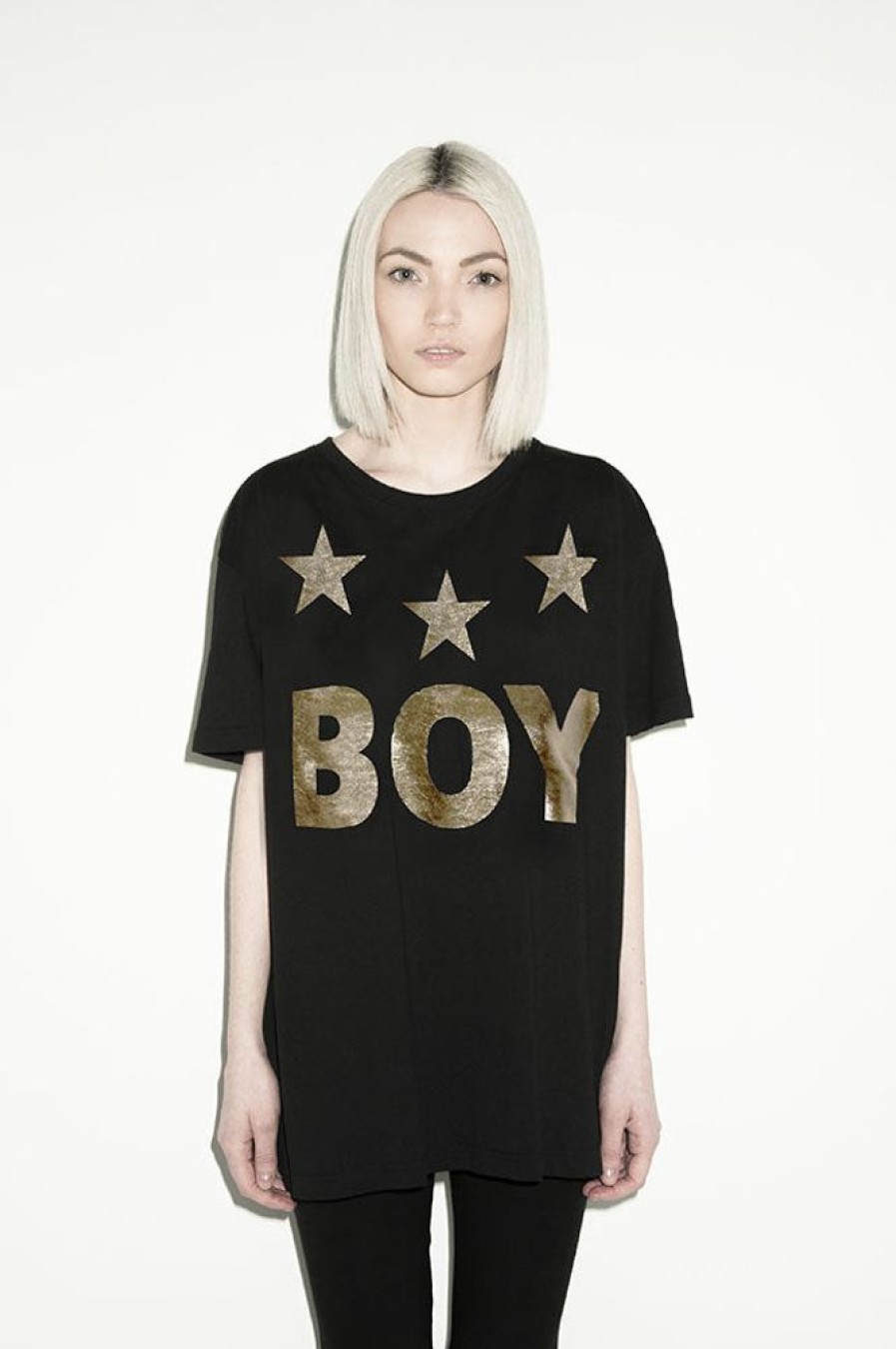 Unisex BOY LONDON | Boy Tri-Star T-Shirt (Gold)