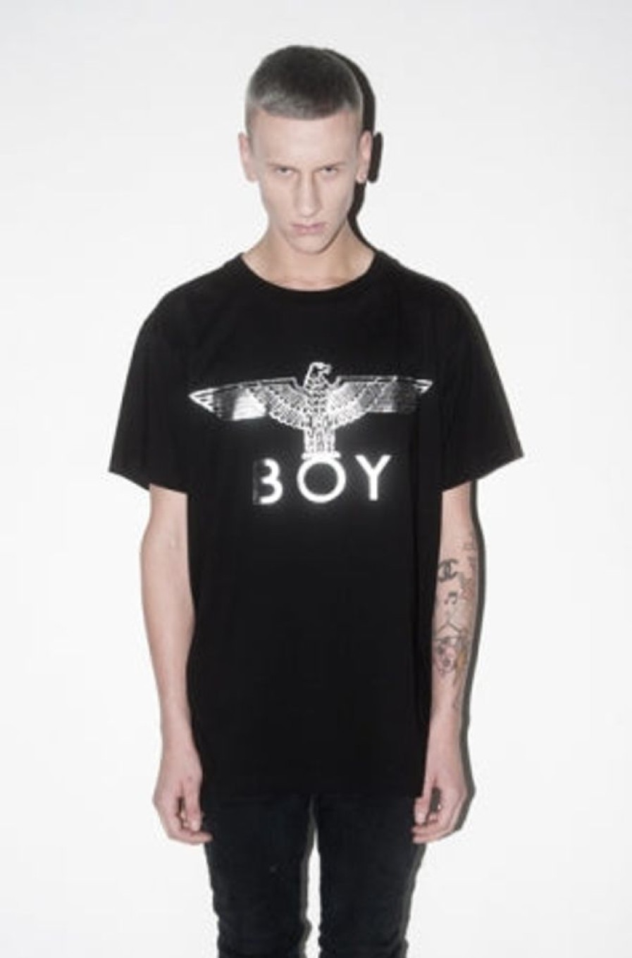 Unisex BOY LONDON | Boy Eagle T-Shirt (Silver)