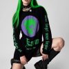 Unisex LONG CLOTHING | Karma - Long Sleeve (Green/Purple)