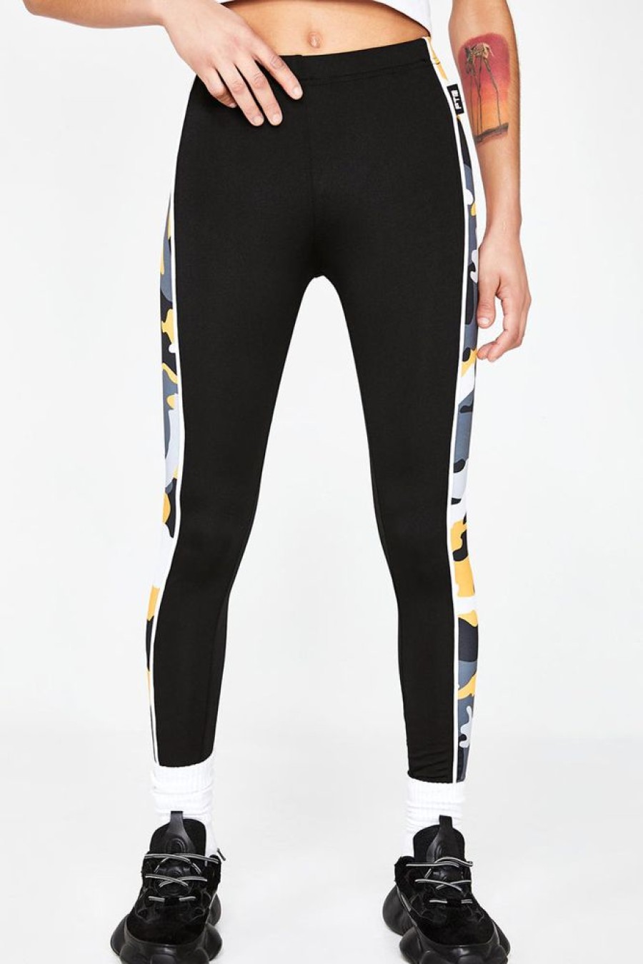 Women NEW FUTURE LONDON | Leggings (Camo Yellow)