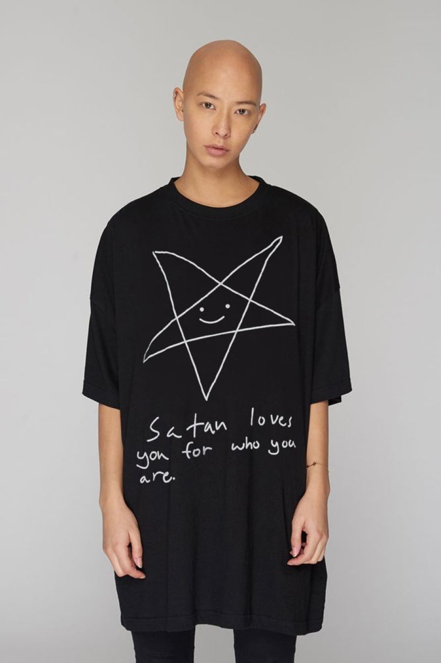 Unisex LONG CLOTHING | Satan Loves You Oversize Tshirt