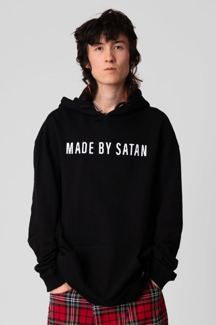 Unisex LONG CLOTHING | Made By Satan - Oversize Hooded Sweat