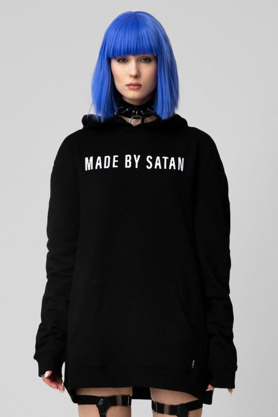 Unisex LONG CLOTHING | Made By Satan - Oversize Hooded Sweat