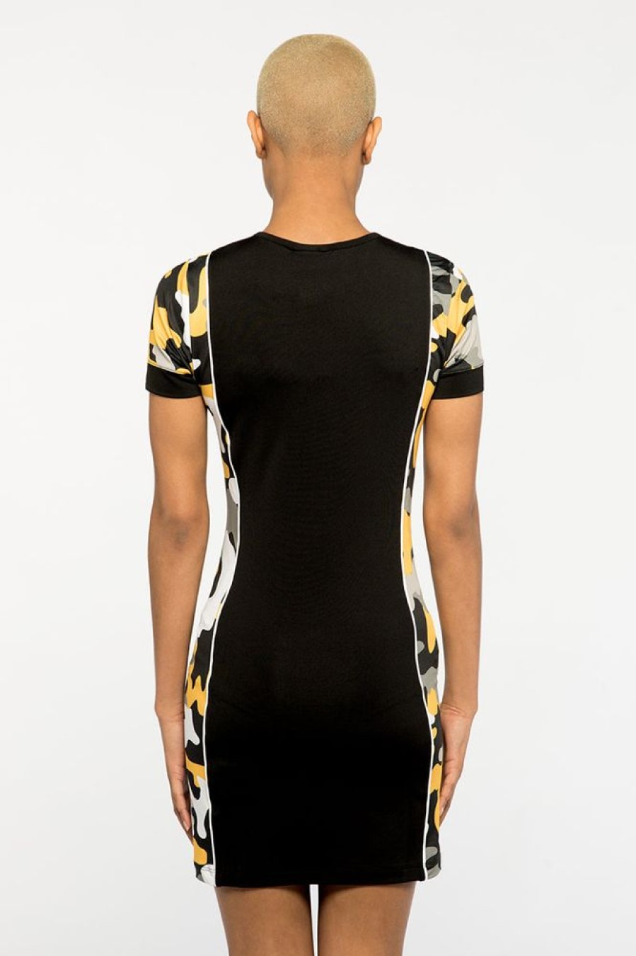 Women NEW FUTURE LONDON | Midi Dress (Camo Yellow)