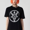 Unisex LONG CLOTHING | Baphomet - Tshirt (B)