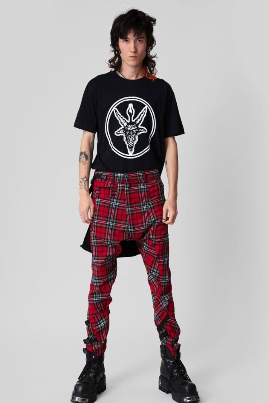 Unisex LONG CLOTHING | Baphomet - Tshirt (B)