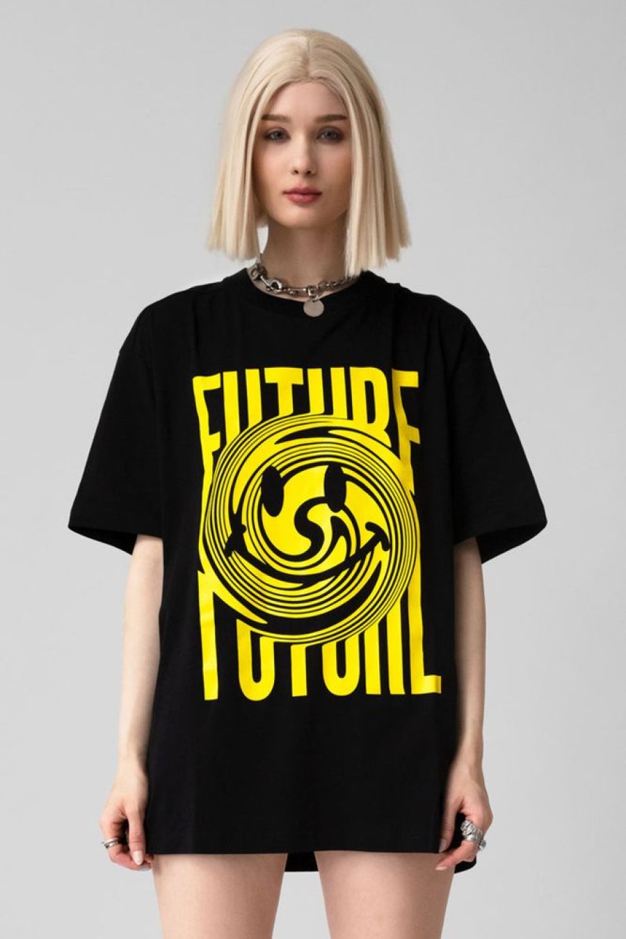 Unisex NEW FUTURE LONDON | Ftr Smiley Tshirt