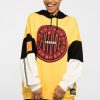 Unisex NEW FUTURE LONDON | Stamp Logo Hooded Sweatshirt (Yellow/Red)