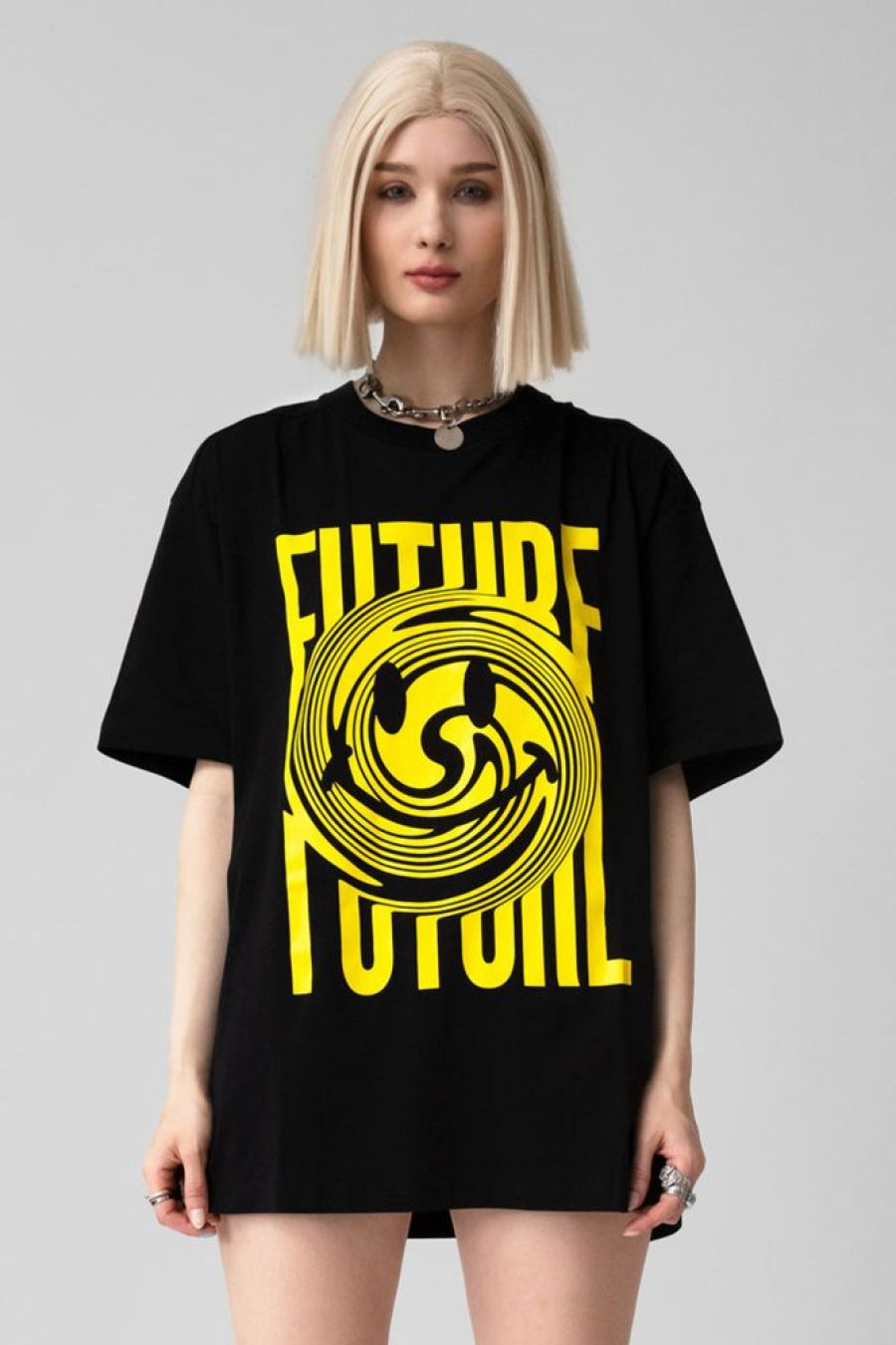 Unisex NEW FUTURE LONDON | Ftr Smiley Tshirt