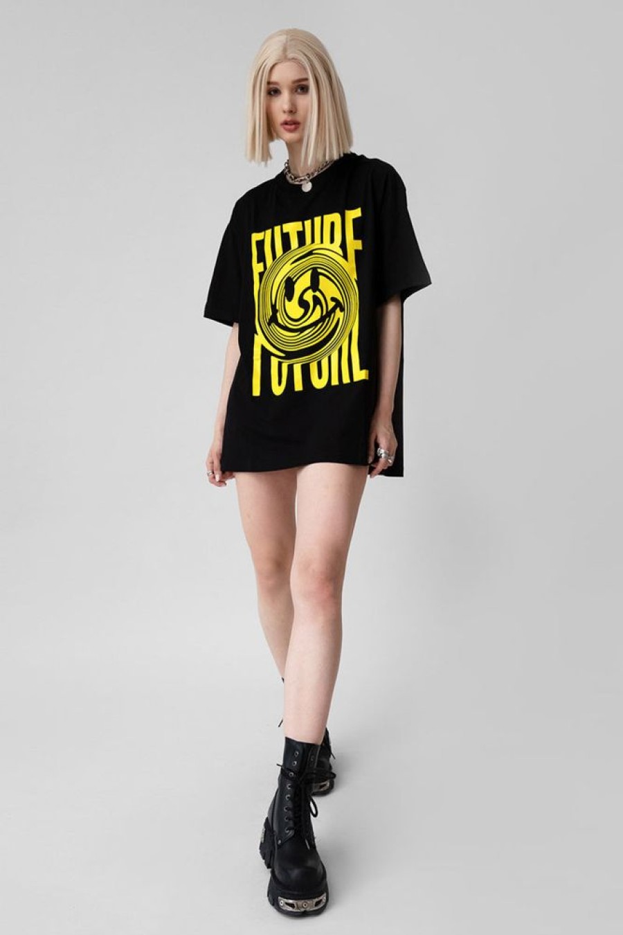 Unisex NEW FUTURE LONDON | Ftr Smiley Tshirt