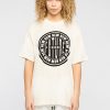 Unisex NEW FUTURE LONDON | Stamp Logo T Shirt (White)