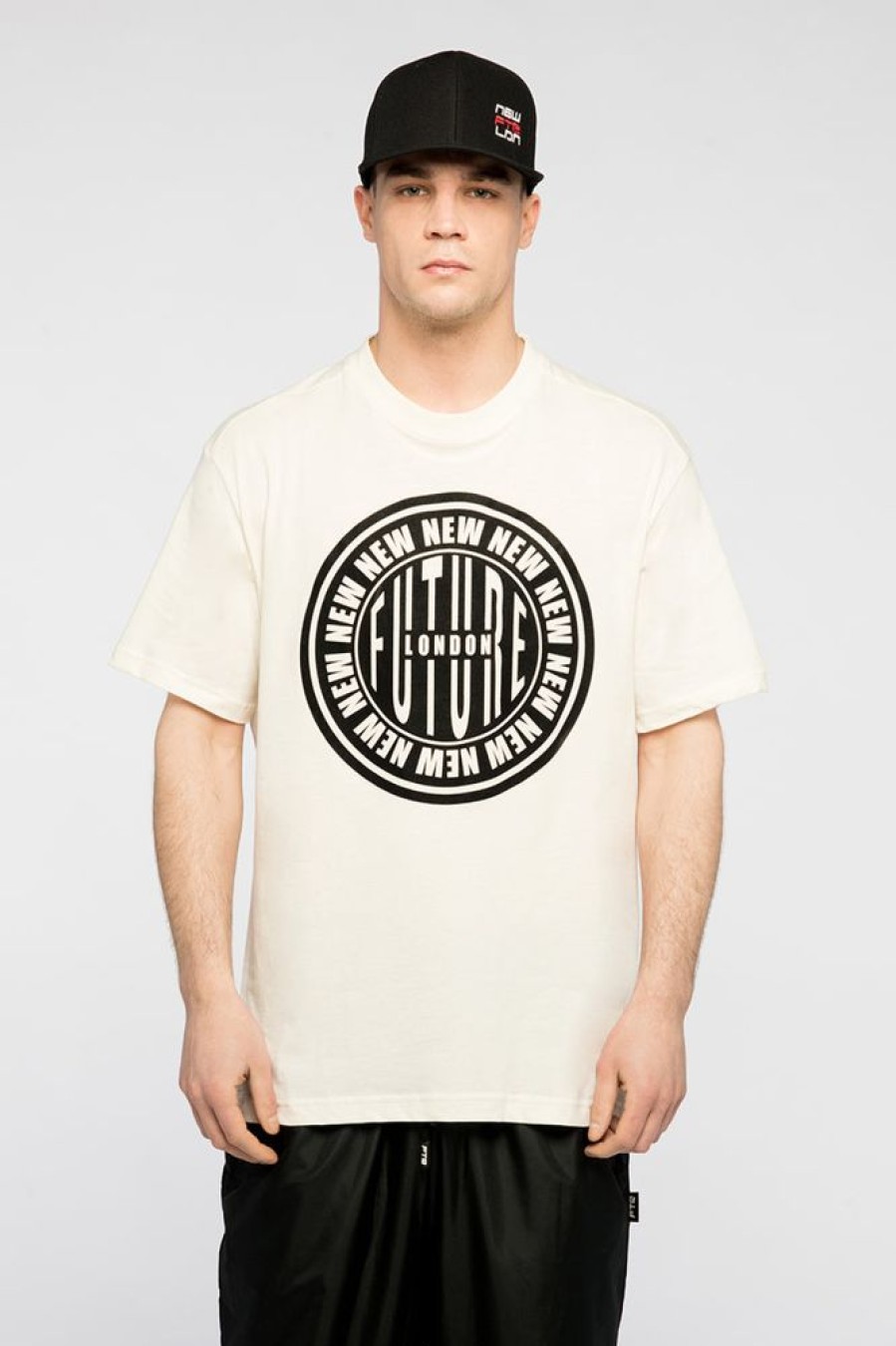 Unisex NEW FUTURE LONDON | Stamp Logo T Shirt (White)