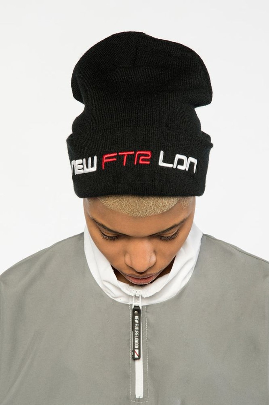 Unisex NEW FUTURE LONDON | Racer Logo Beanie (Black)