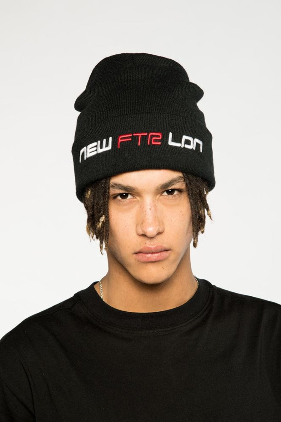 Unisex NEW FUTURE LONDON | Racer Logo Beanie (Black)