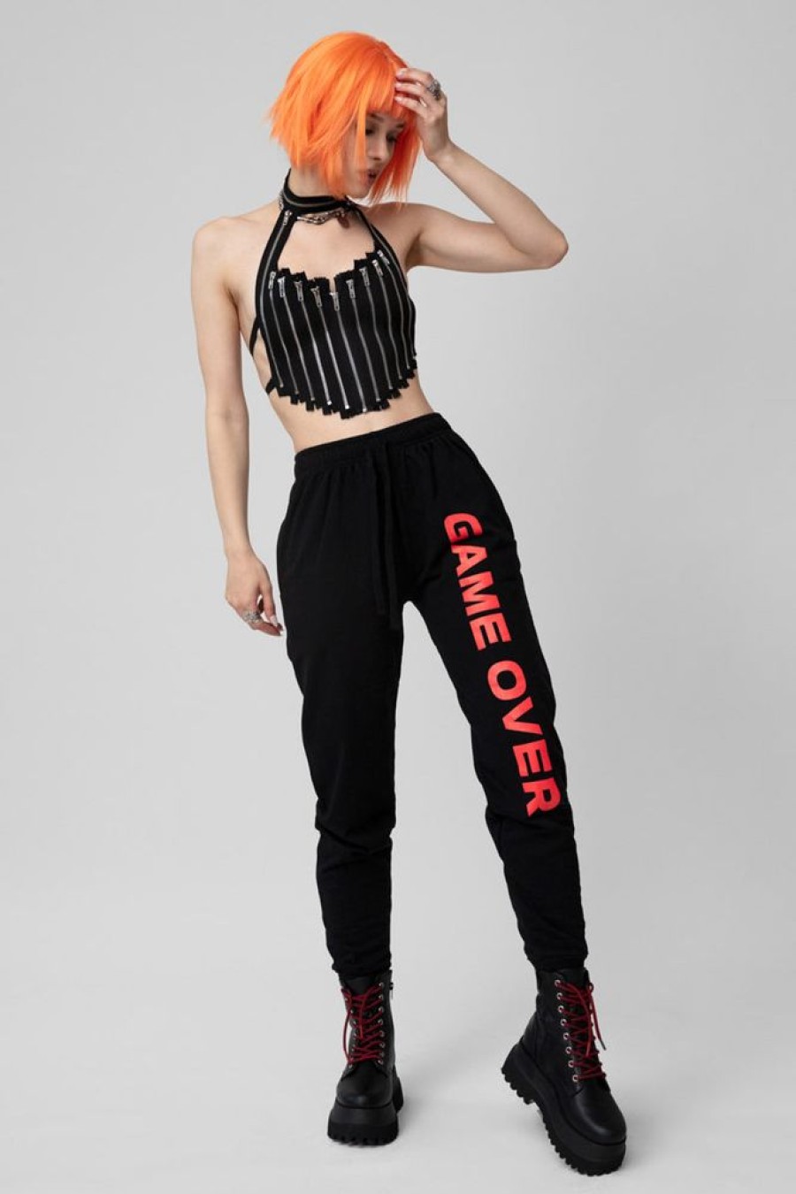 Women LONG CLOTHING | Game Over Joggers (B)