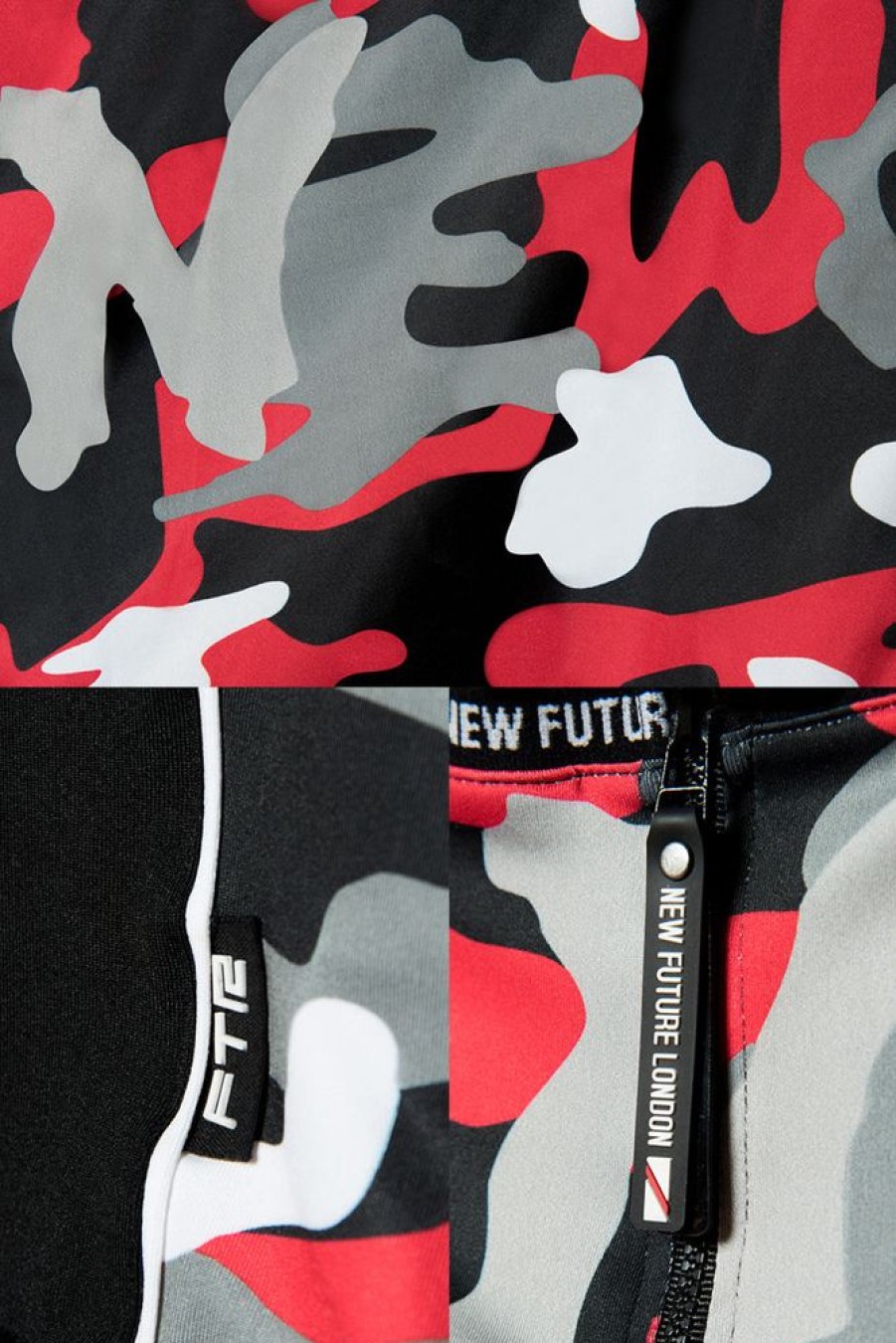 Unisex NEW FUTURE LONDON | Crop Top (Camo Red)