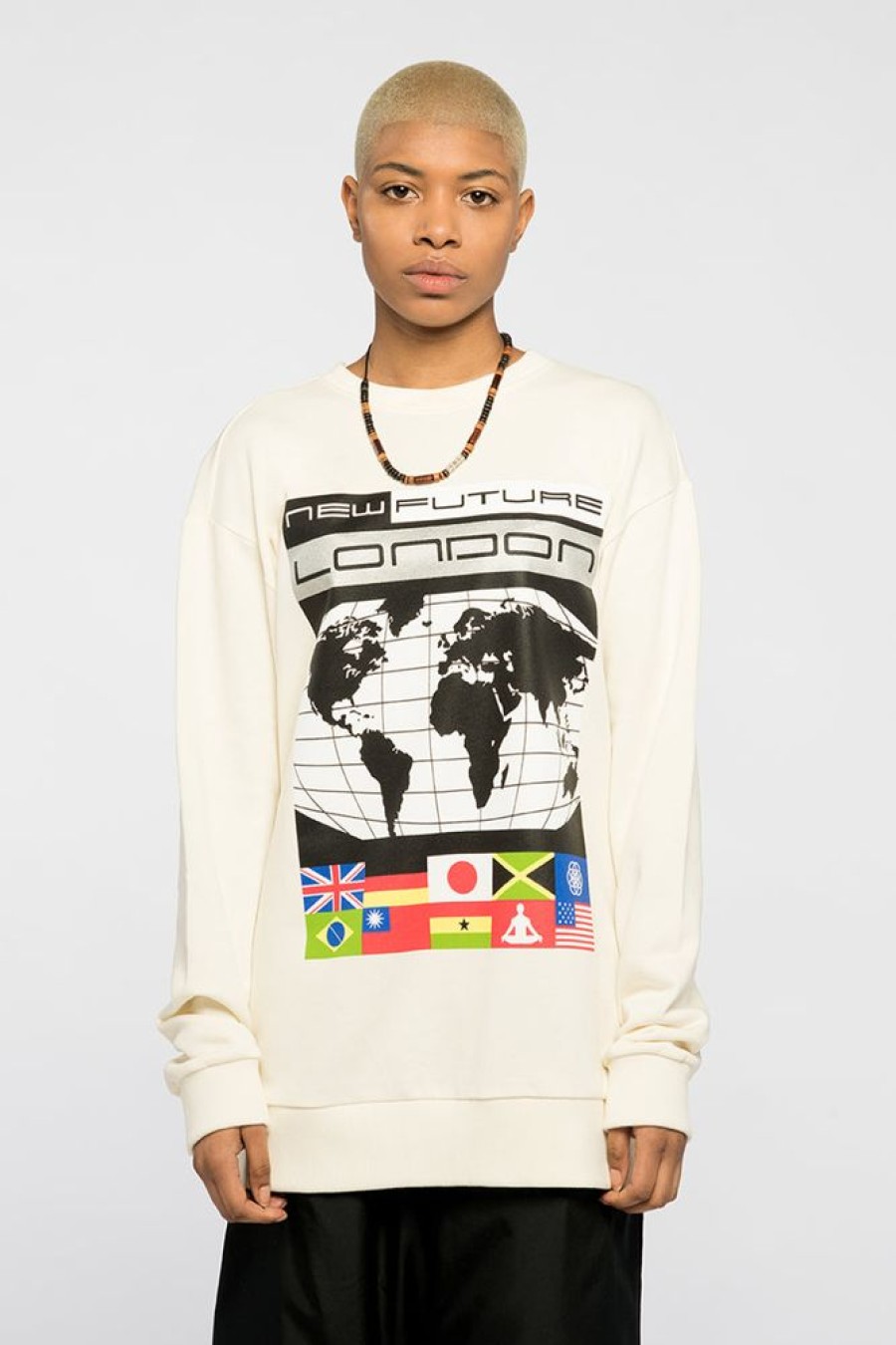 Unisex NEW FUTURE LONDON | Unity Sweatshirt (White)