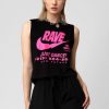 Unisex NEW FUTURE LONDON | Illegal Rave (Pink) - Crop Top