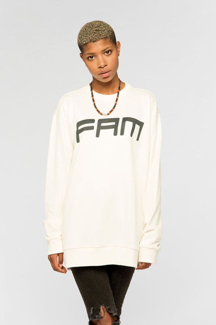 Unisex NEW FUTURE LONDON | New Ftr X Novelist Fam Sweatshirt (White)